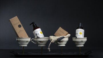 Verschiedene kosmetic Produkte der Marke „Galtürer Enzian“