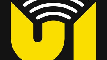 Ein modernes Logo von Radio U1 Tirol. Es zeigt ein stilisiertes "U1" in Gelb und Weiß auf schwarzem Hintergrund.