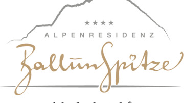 Ein stilisiertes Logo der Alpenresidenz Zollünspitze. Es repräsentiert ein Kinderhotel und verbindet Natur mit familienfreundlichem Urlaub.